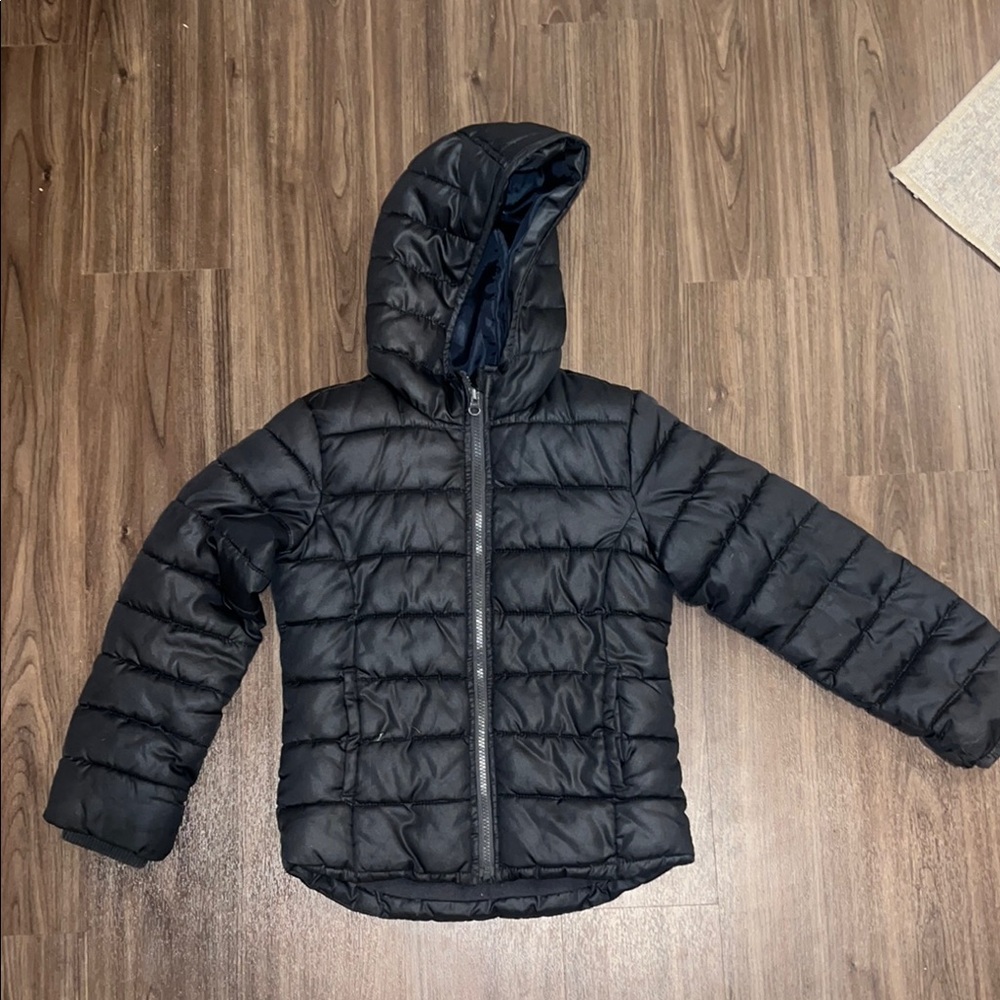 Old Navy Black Puffer Jacket Kids size medium